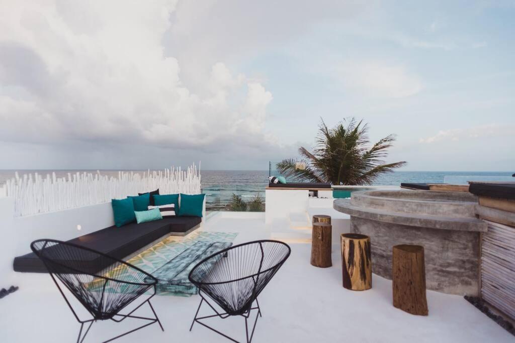 Tulum Beachfront Villa I'Ik By Casa Xuul ตูลุม ภายนอก รูปภาพ