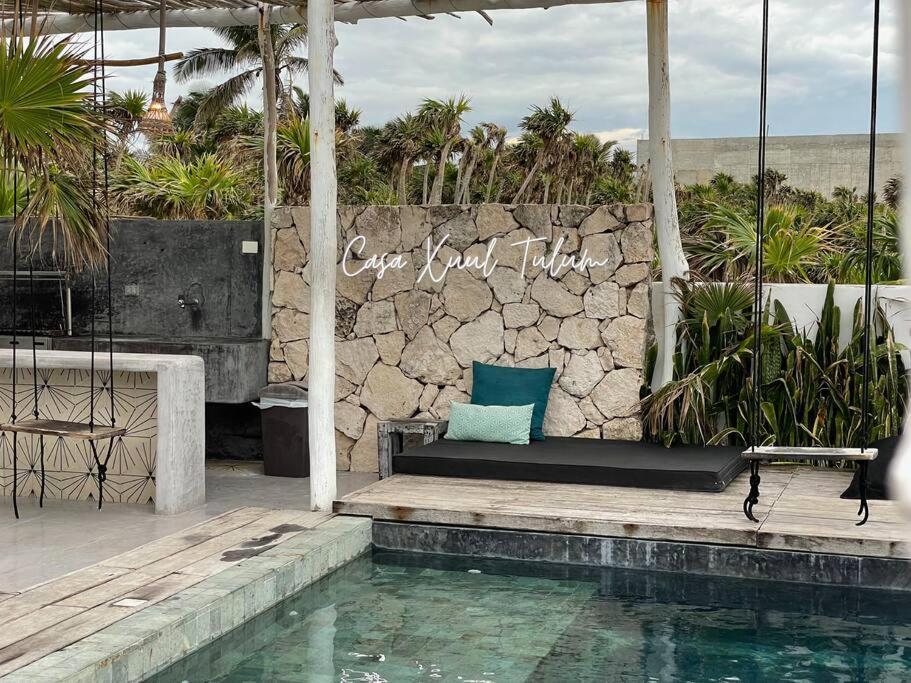 Tulum Beachfront Villa I'Ik By Casa Xuul ตูลุม ภายนอก รูปภาพ