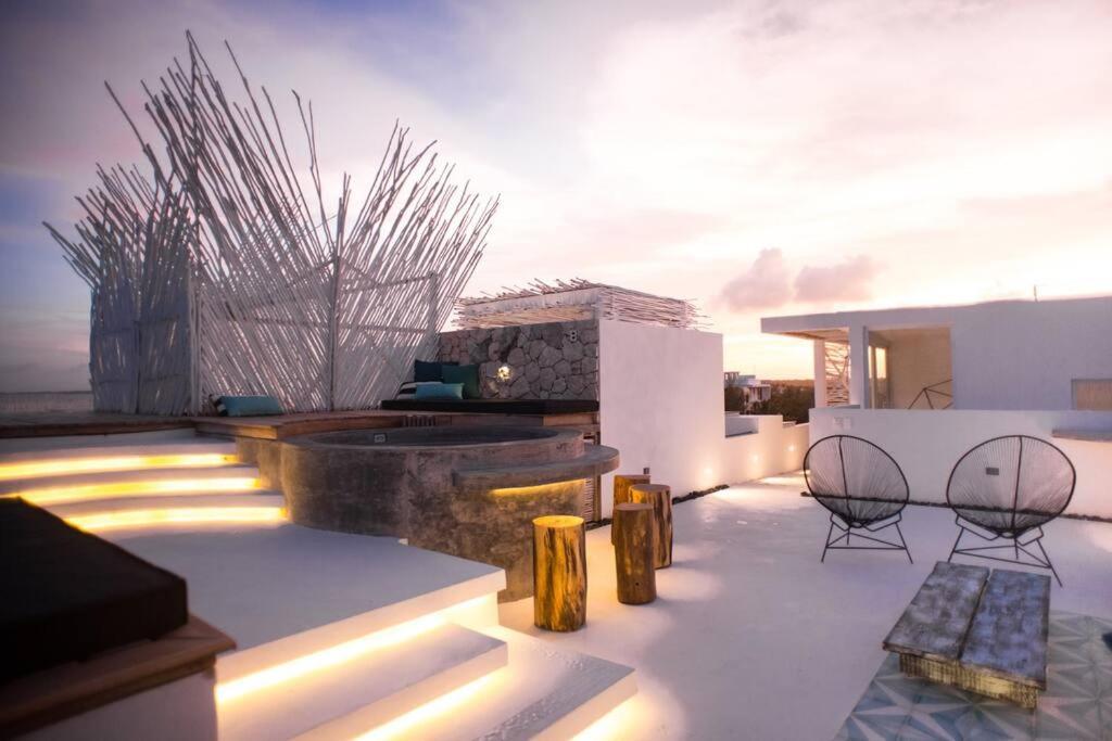 Tulum Beachfront Villa I'Ik By Casa Xuul ตูลุม ภายนอก รูปภาพ
