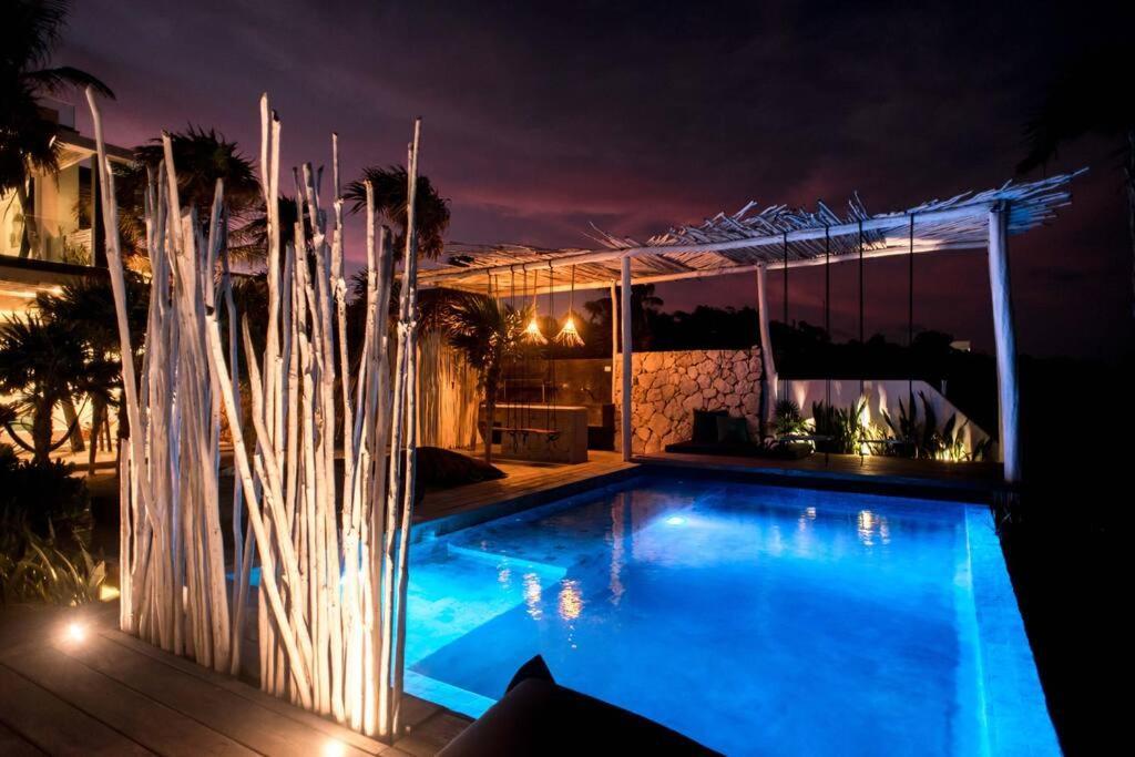Tulum Beachfront Villa I'Ik By Casa Xuul ตูลุม ภายนอก รูปภาพ