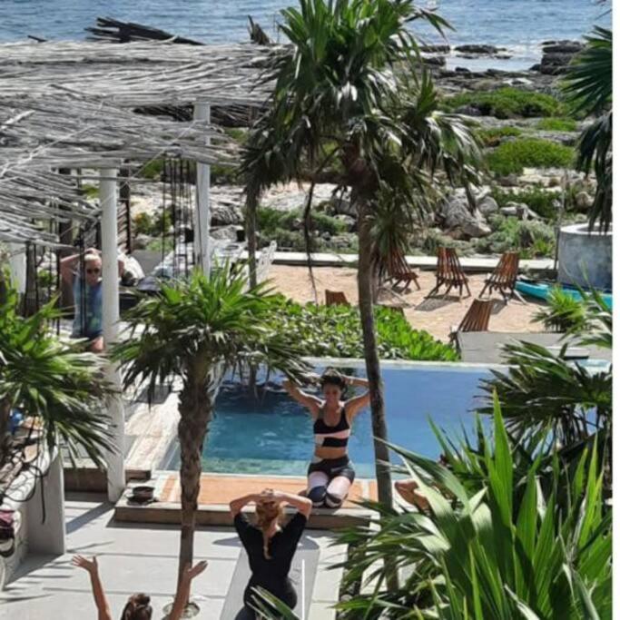 Tulum Beachfront Villa I'Ik By Casa Xuul ตูลุม ภายนอก รูปภาพ