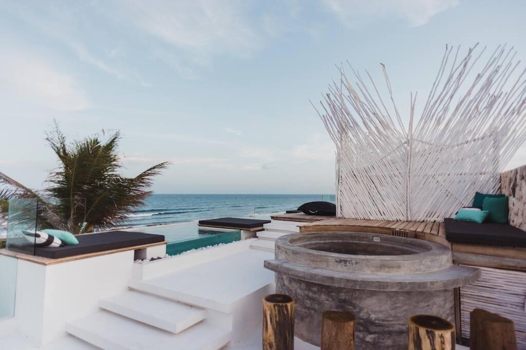 Tulum Beachfront Villa I'Ik By Casa Xuul ตูลุม ภายนอก รูปภาพ