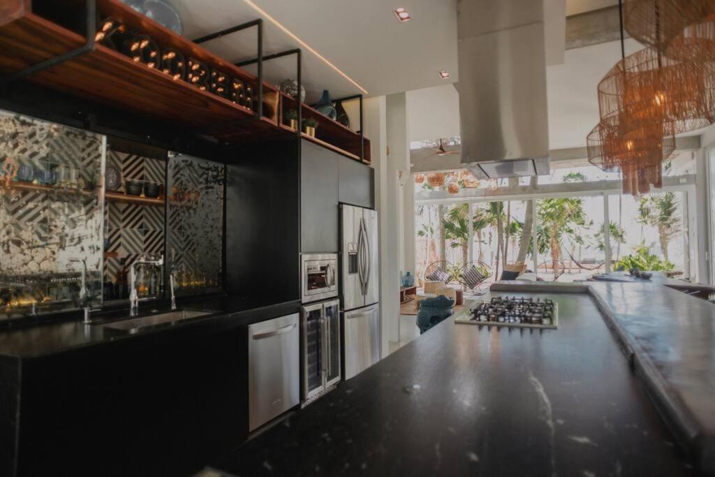 Tulum Beachfront Villa I'Ik By Casa Xuul ตูลุม ภายนอก รูปภาพ
