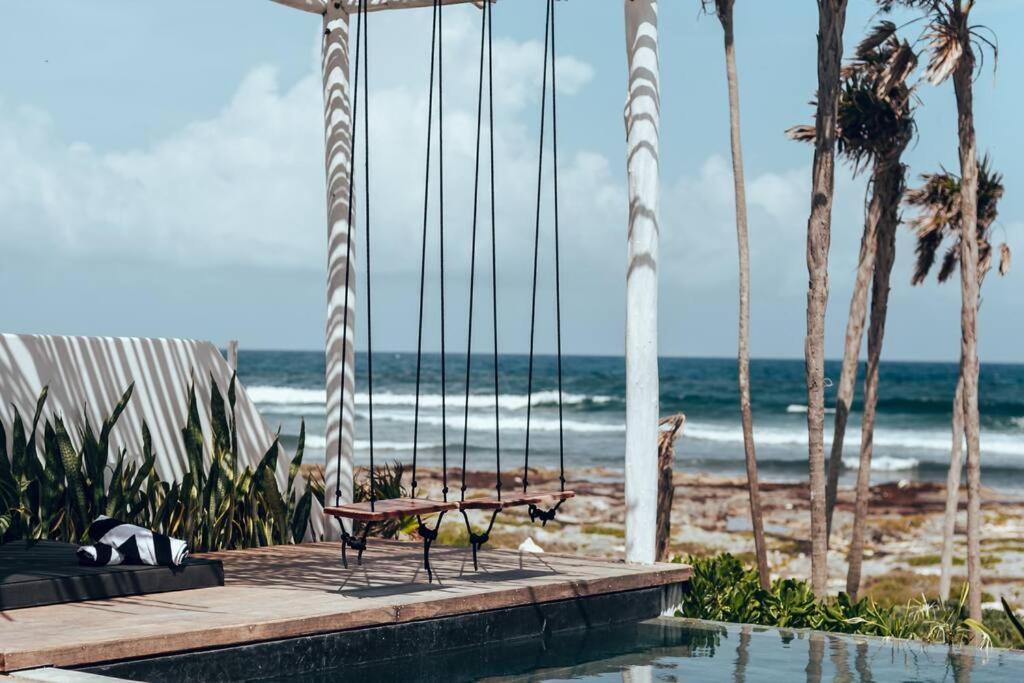Tulum Beachfront Villa I'Ik By Casa Xuul ตูลุม ภายนอก รูปภาพ